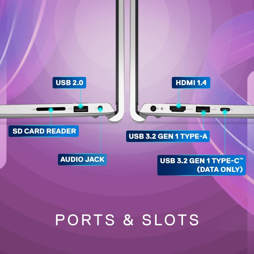 DELL 15 (Core i5 14th Gen) Intel Core 3 100U - (16 GB/512 GB SSD/Windows 11 Home) DC15250 Thin and Light Laptop  (15 Inch, Platinum Silver, 1.63 Kg, With MS Office)